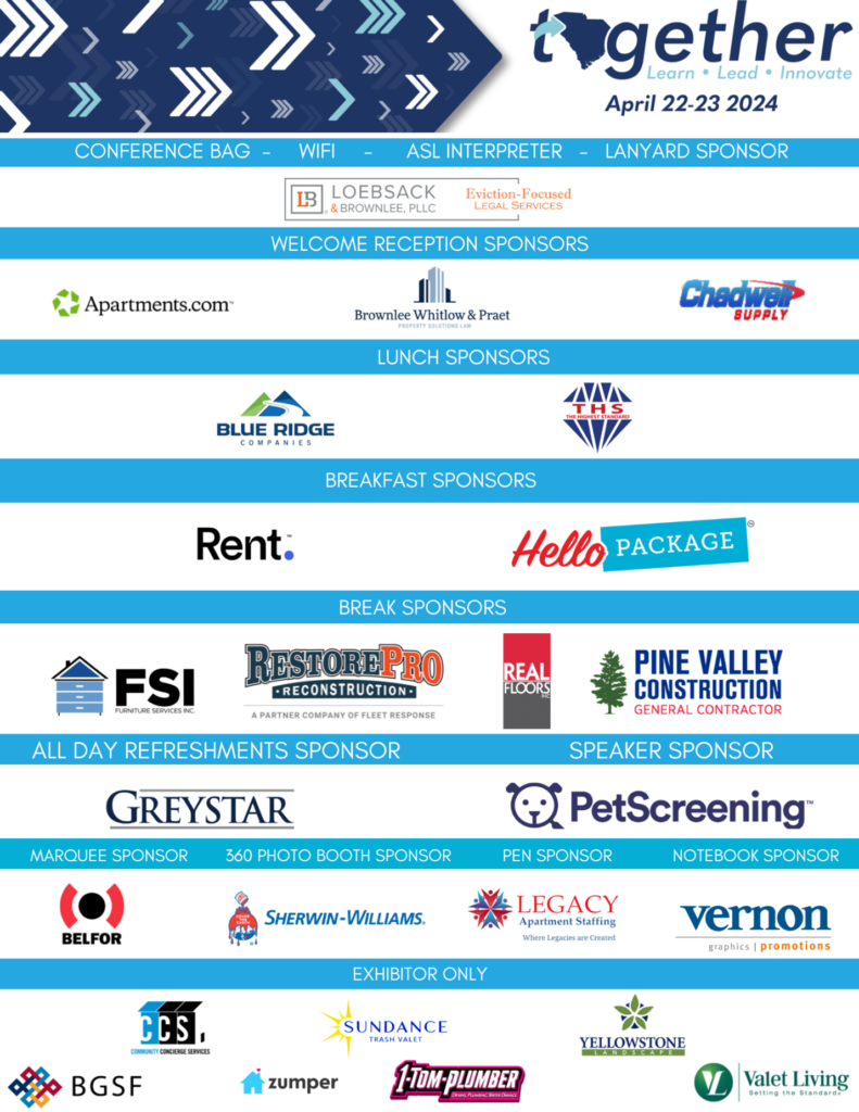 Thank You to All of Our Conference Sponsors!